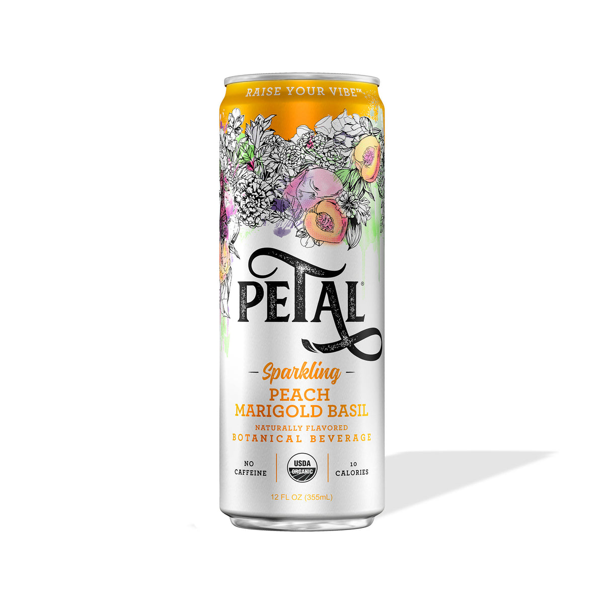 PEACH MARIGOLD BASIL – Petal Sparkling Botanicals